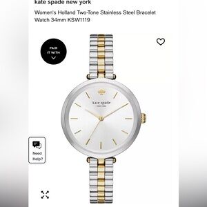 Kate Spade Two-Tone Silver and Gold Watch